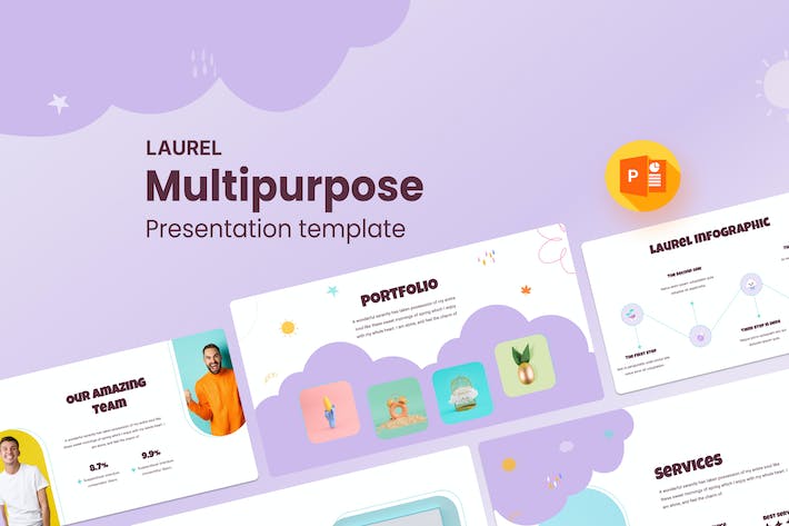 多用途创意商务项目汇报PPT模板 - PPT派