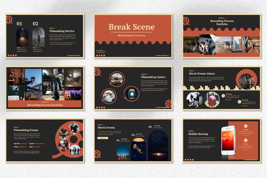 电影制作创意策划方案Keynote模板 - PPT派