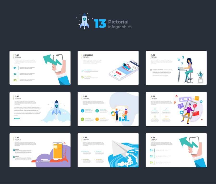 国外信息图表数据可视化高级PPT模板 - PPT派