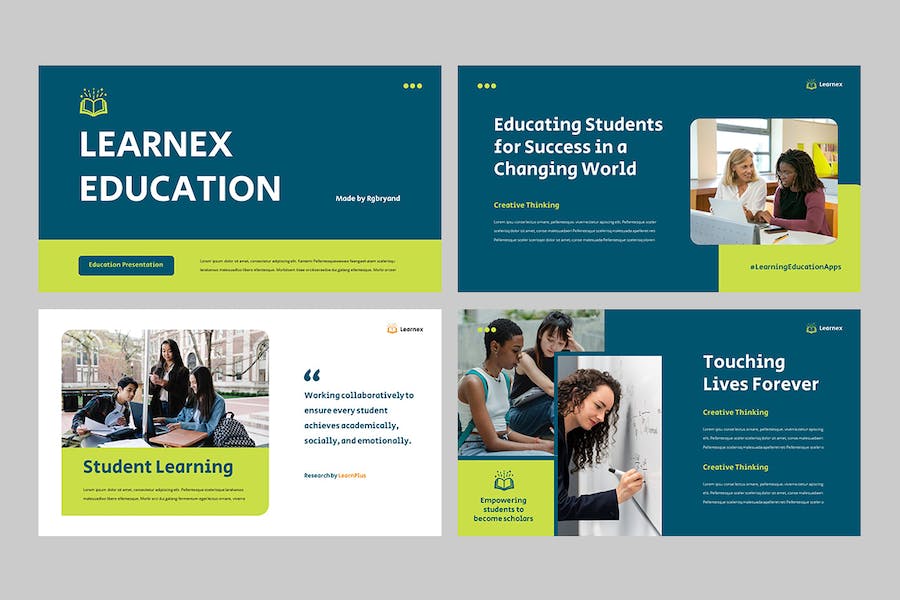 教育学习课程培训体系设计Keynote模板 - PPT派