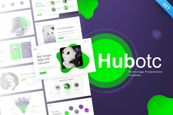 Hubotc-technology-keynote-presentation-template- PPT派