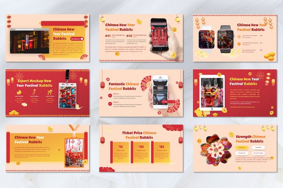 中国新年传统文化演讲Keynote模板 - PPT派