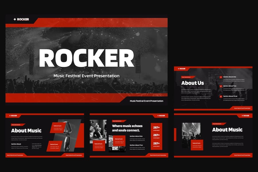 音乐节活动策划方案PPT模板 - PPT派