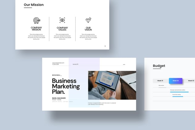 营销计划推广品牌策略Keynote模板 - PPT派