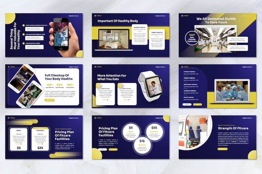 医疗保健健康服务讲述方案Keynote模板 - PPT派
