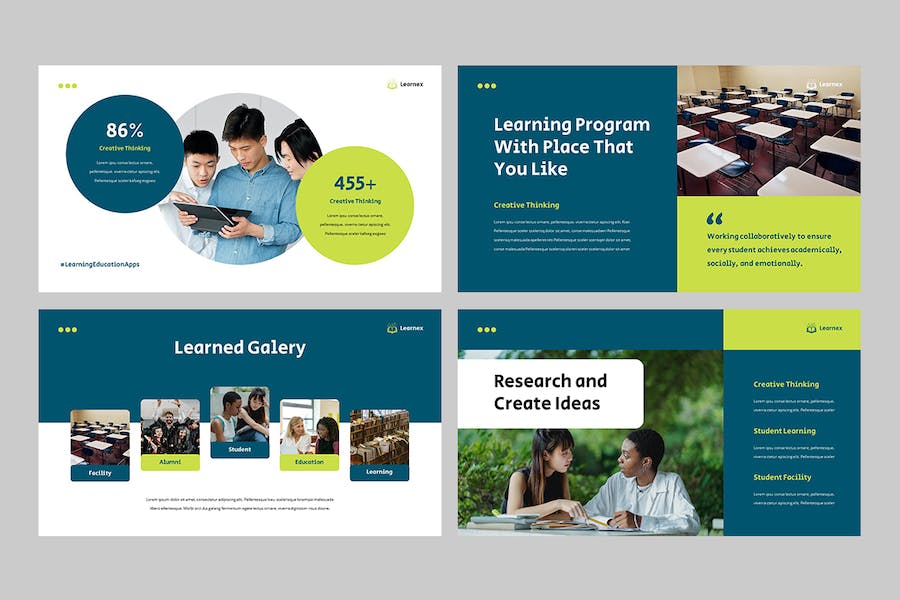 教育学习课程培训体系设计Keynote模板 - PPT派