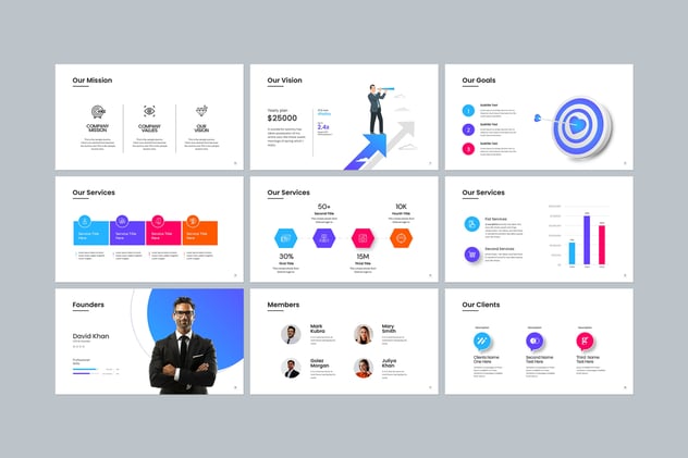 营销计划推广品牌策略Keynote模板 - PPT派