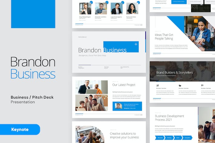 商务企业项目推介融资路演Keynote模板 - PPT派