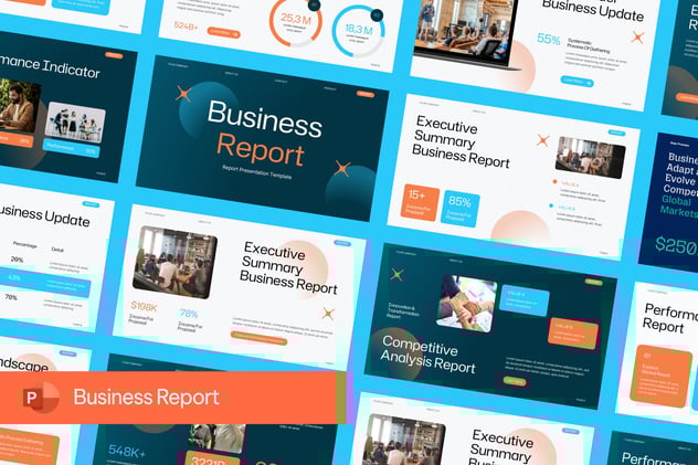 商业运营数据分析报告PPT模板 - PPT派