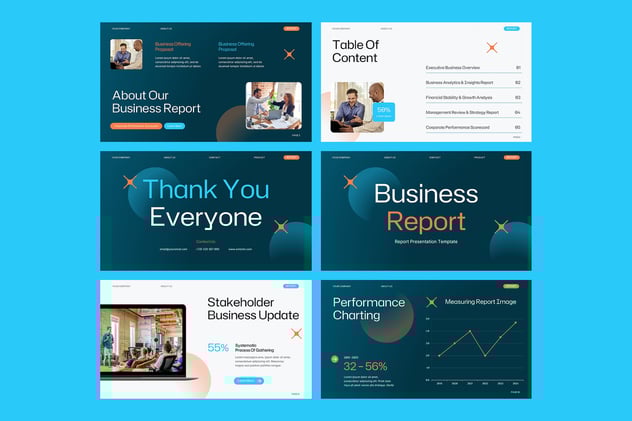 商业运营数据分析报告PPT模板 - PPT派