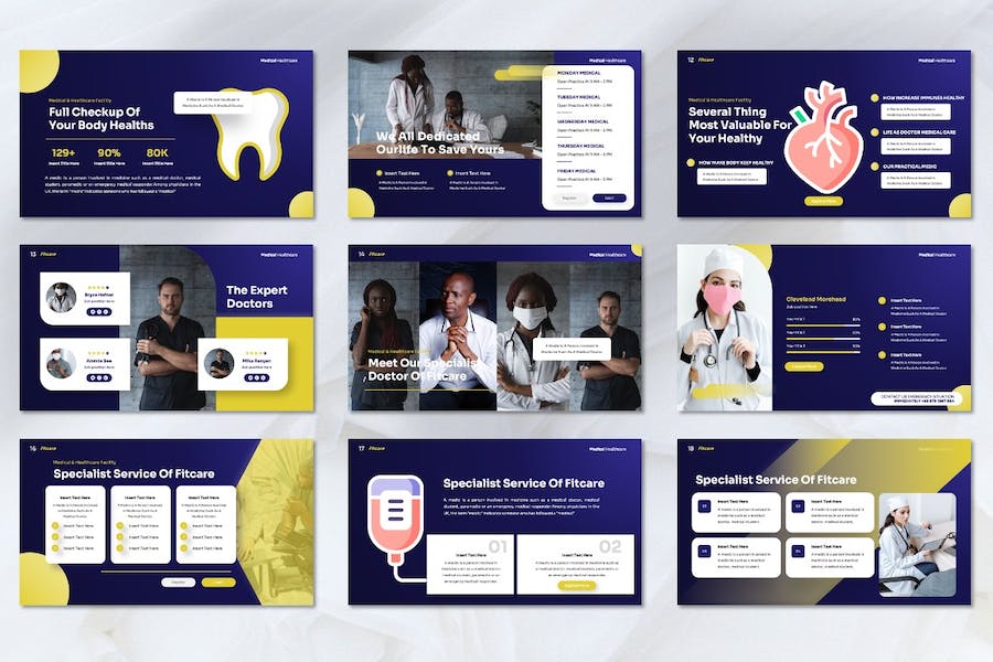 医疗保健健康服务讲述方案Keynote模板 - PPT派