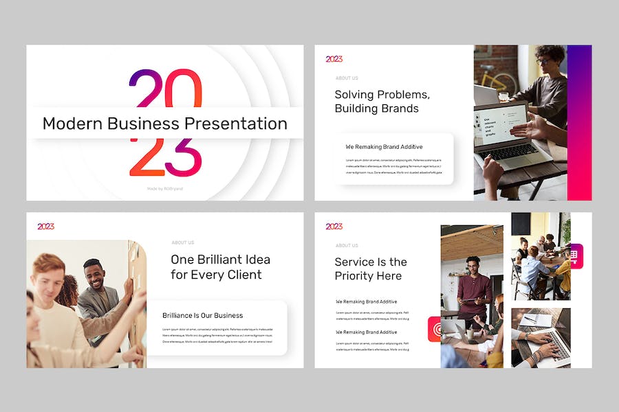 商务业务现代创意营销PPT模板 - PPT派