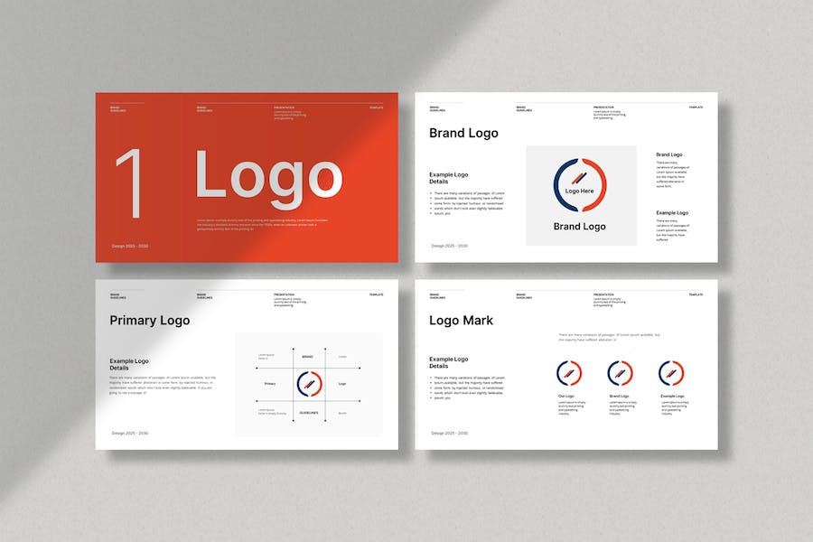 欧美极简风格品牌指南Keynote模板 - PPT派