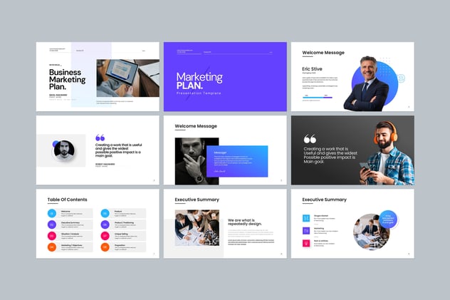 营销计划推广品牌策略Keynote模板 - PPT派