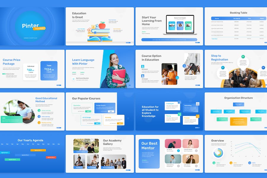 教育培训课程教学PPT模板 - PPT派