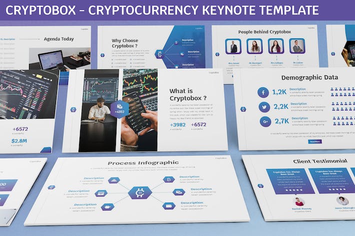 加密货币技术公司keynote模板 - PPT派