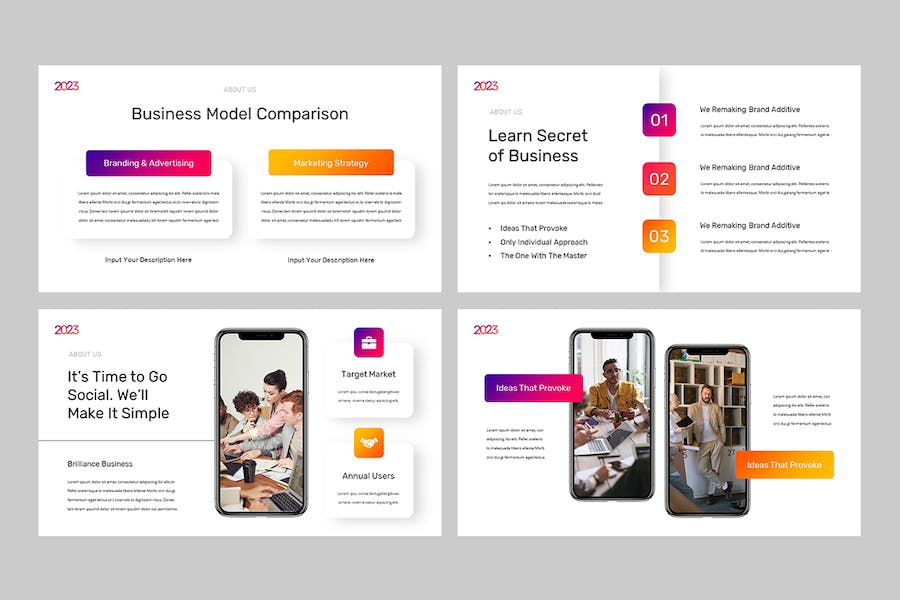 商务业务现代创意营销PPT模板 - PPT派