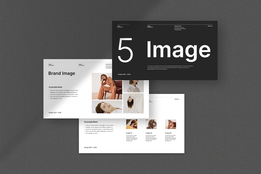 欧美极简风格品牌指南Keynote模板 - PPT派