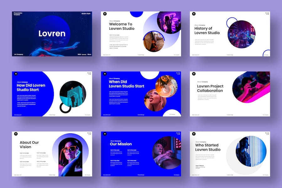 时尚品牌商务推广企业宣传PPT模板 - PPT派