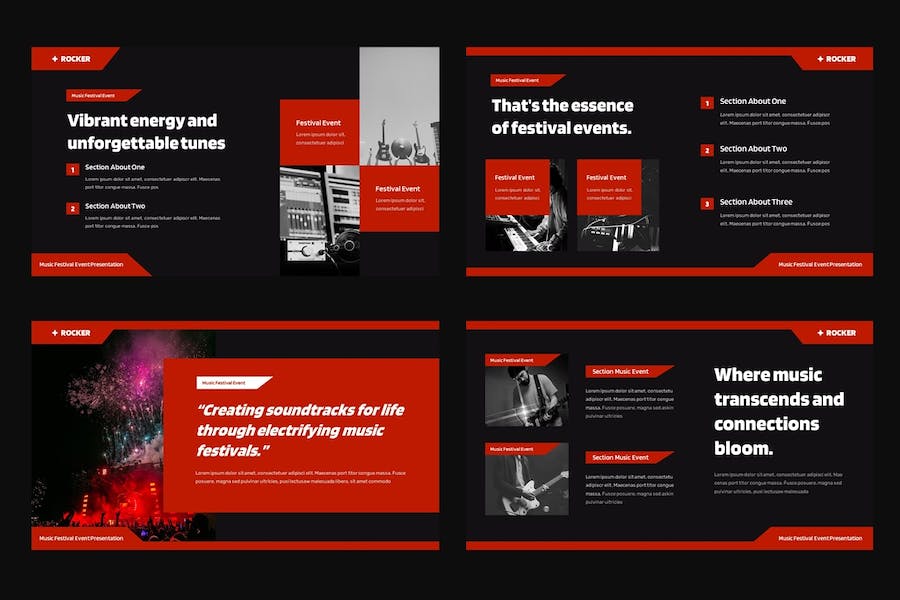 音乐节活动策划方案PPT模板 - PPT派