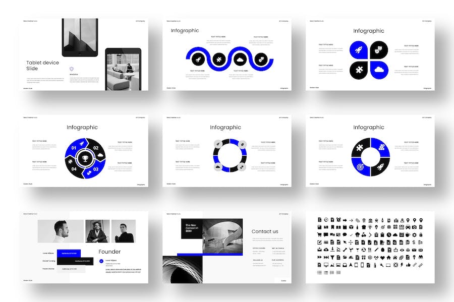 彩色商业展示推广方案PPT模板 - PPT派