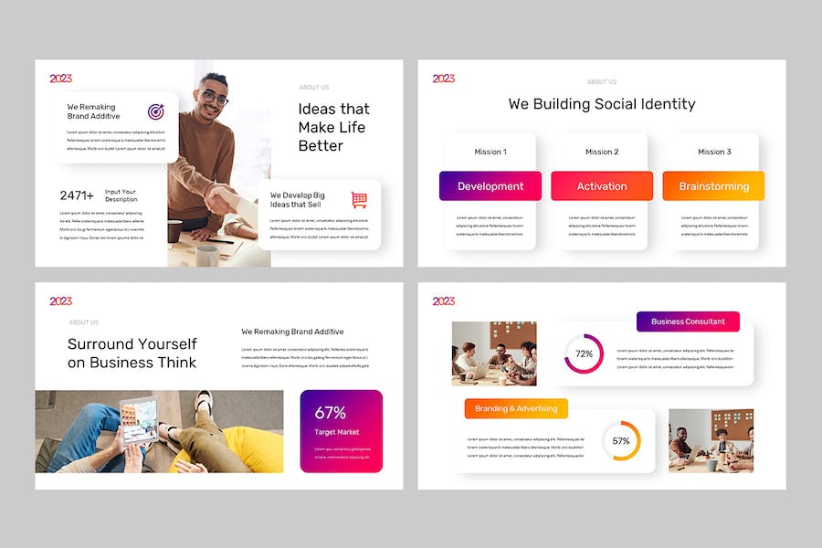 商务业务现代创意营销PPT模板 - PPT派