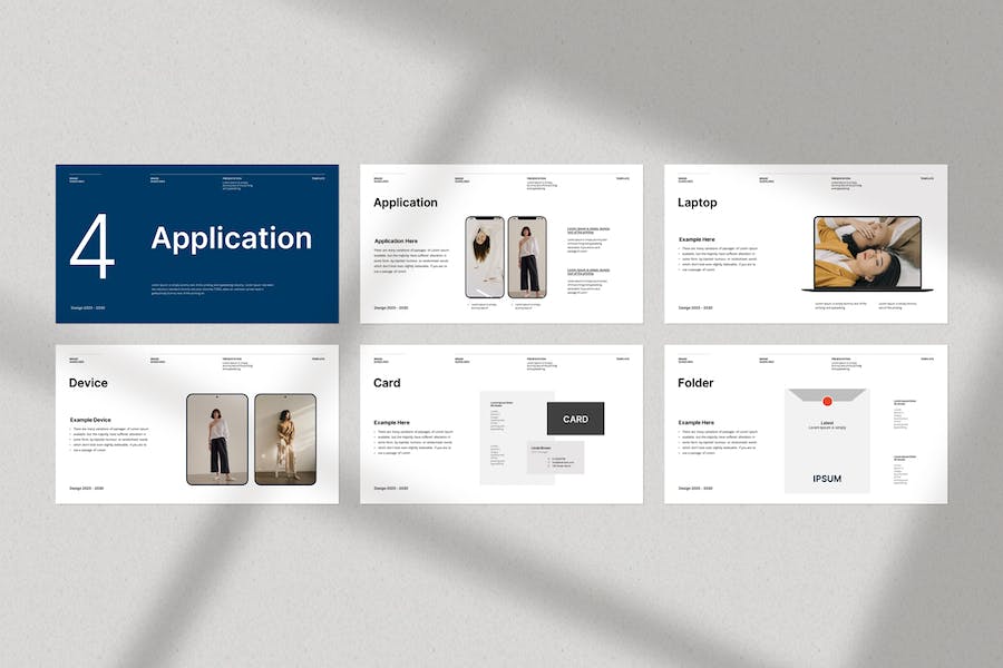 欧美极简风格品牌指南Keynote模板 - PPT派