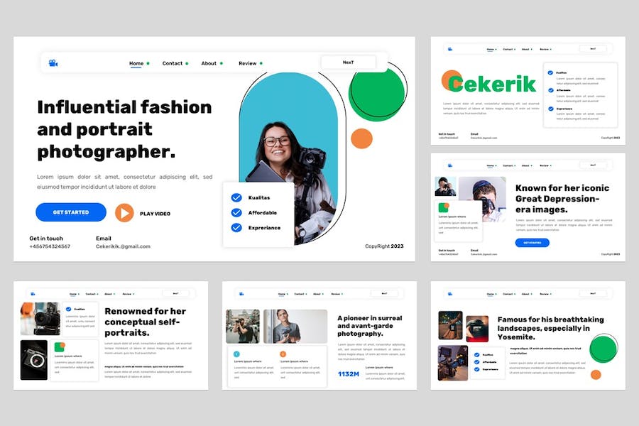 摄影作品集展示宣传推介个人品牌方案PPT模板 - PPT派