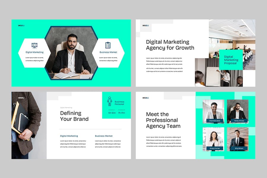 数字营销运营策略方案PPT模板 - PPT派