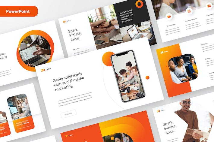 欧美风格商业路演融资计划PPT模板 - PPT派