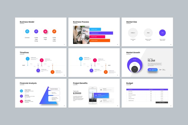 营销计划推广品牌策略Keynote模板 - PPT派