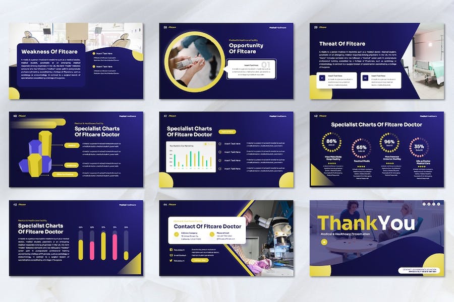 医疗保健健康服务讲述方案Keynote模板 - PPT派