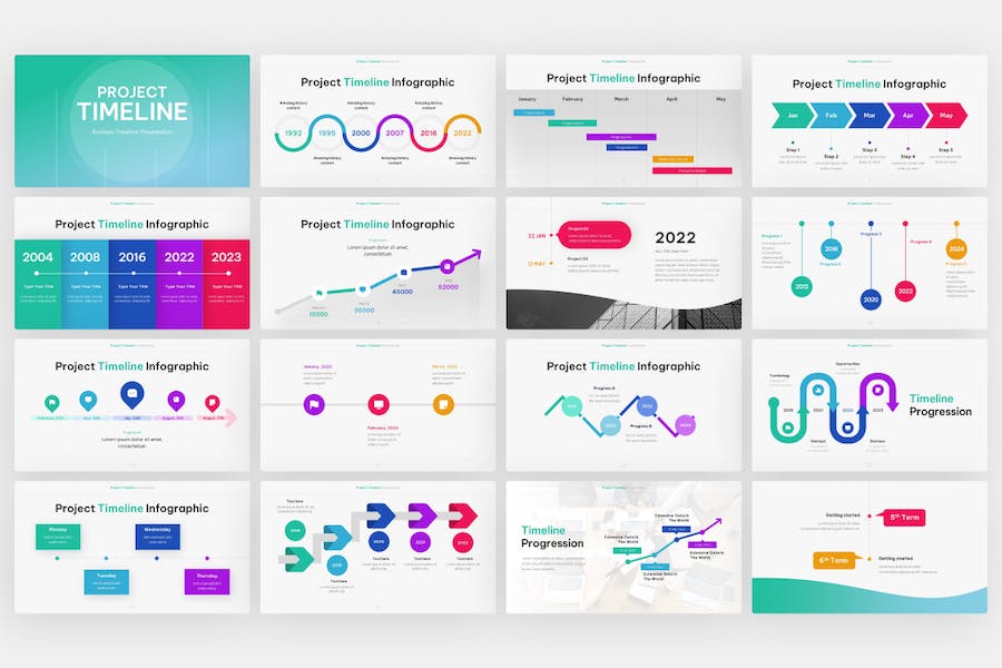 Project-timeline-professional-keynote-template - PPT派