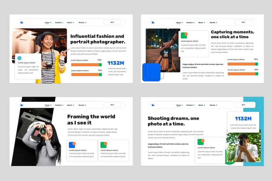 摄影作品集展示宣传推介个人品牌方案PPT模板 - PPT派