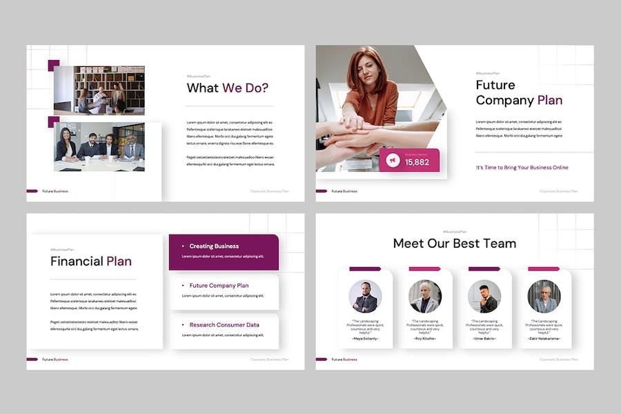 商业计划书融资方案Keynote模板 - PPT派