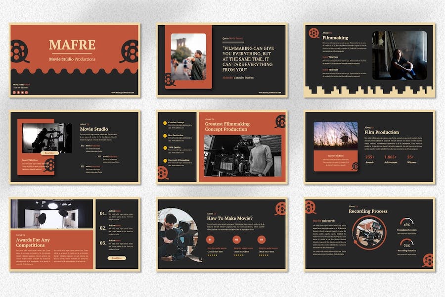 电影制作创意策划方案Keynote模板 - PPT派