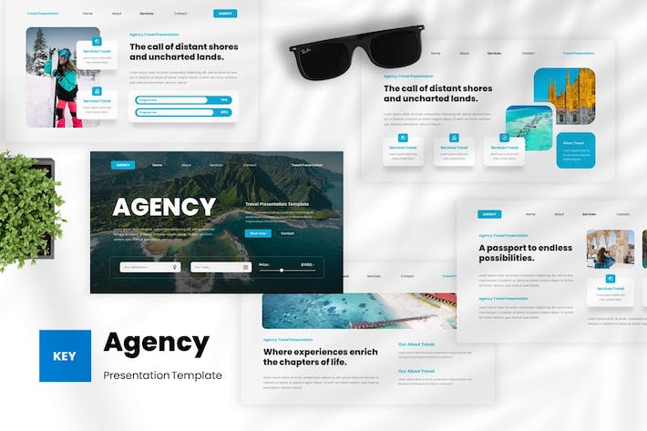 旅游旅行服务推介Keynote模板 - PPT派
