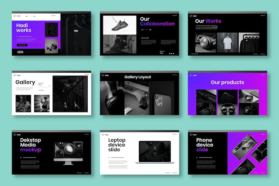 创意商务企业营销展示PPT模板 - PPT派