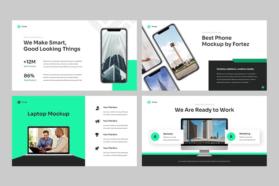 商业企业展示文案演讲方案PPT模板 - PPT派