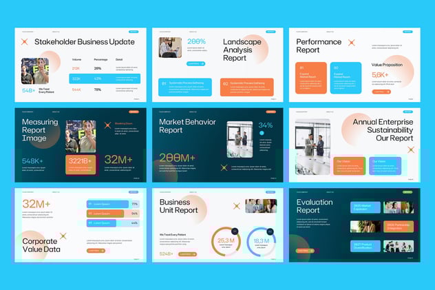 商业运营数据分析报告PPT模板 - PPT派