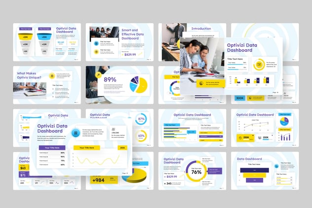 数据仪表板自定义设置Keynote模板 - PPT派