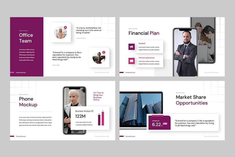 商业计划书融资方案Keynote模板 - PPT派