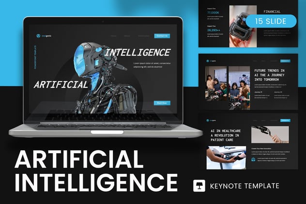 人工智能科技企业发展趋势分析Keynote模板 - PPT派