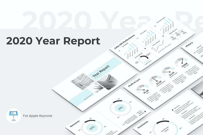 年度财务业绩报告Keynote模板 - PPT派