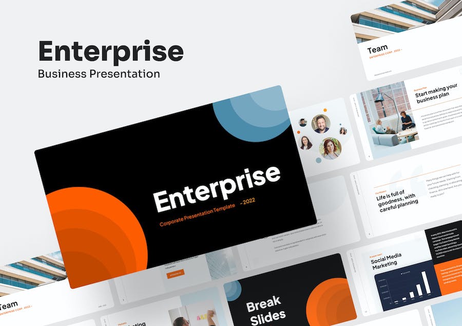 企业形象展示方案PPT模板 - PPT派