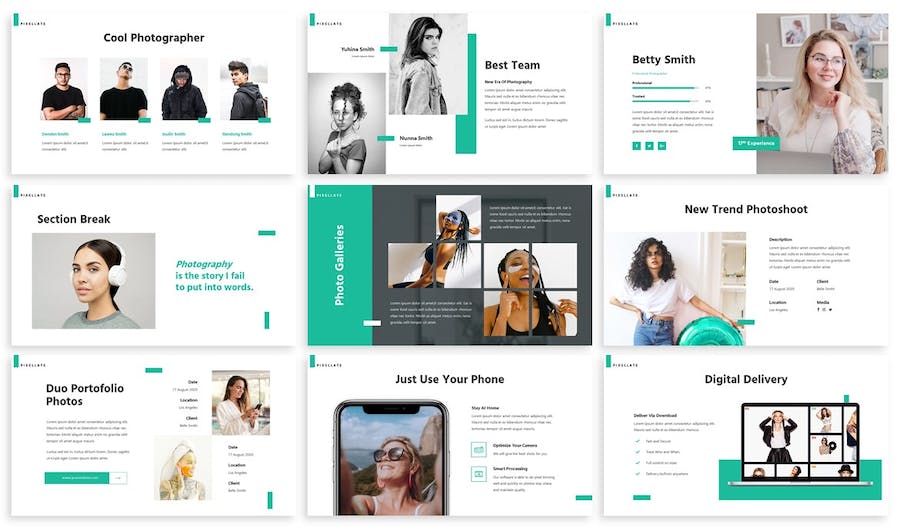 摄影图像艺术讲述展示创意应用PPT模板 - PPT派