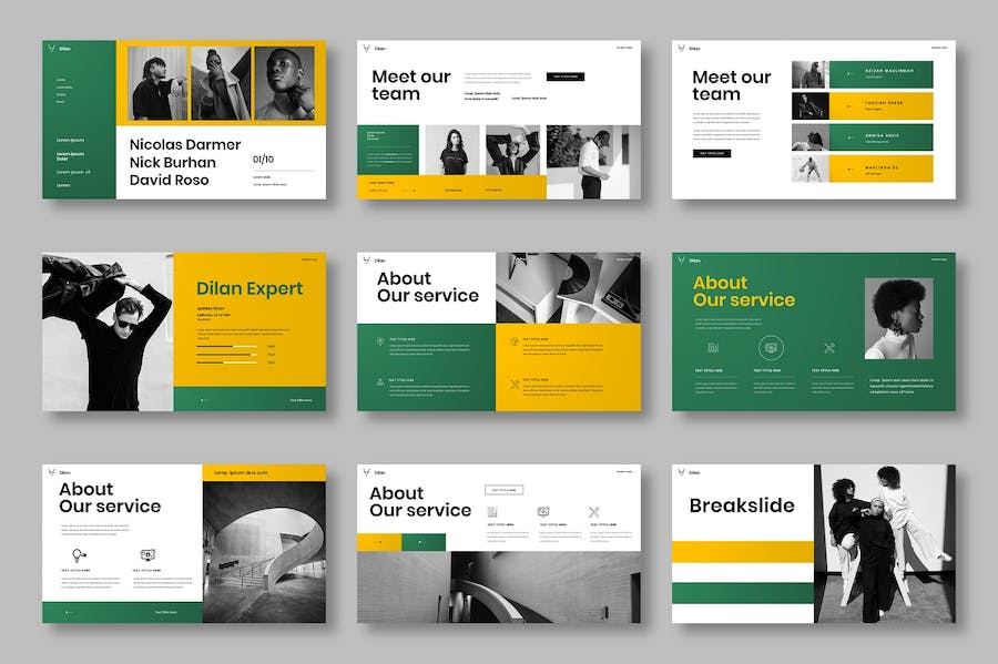 创意商务企业品牌介绍Keynote模板 - PPT派