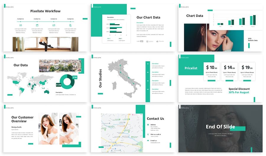 摄影图像艺术讲述展示创意应用PPT模板 - PPT派