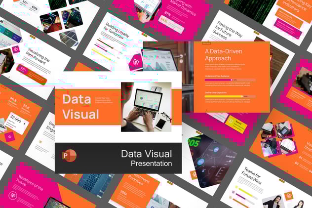 数据可视化统计分析展示PPT模板 - PPT派
