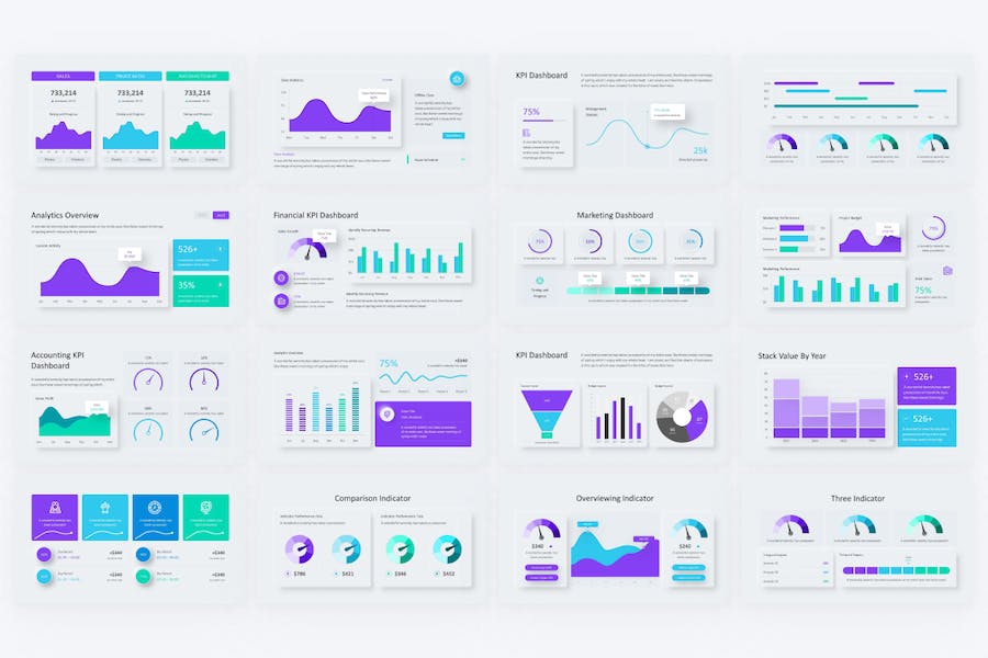 KPI-仪表板-气动-PowerPoint-模板 - PPT派